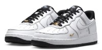 Кеды женские Nike Air Force 1 07 Mini Jewel White/Black/Metallic Gold, s.37.5