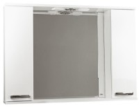 Шкаф с зеркалом Mashtab Agat 10350 1000x200x720mm White