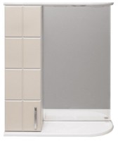 Шкаф с зеркалом Mashtab Domino 6805 600x200x720mm White/Beige