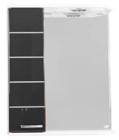 Шкаф с зеркалом Mashtab Modern 1760 600x200x720mm White/Black