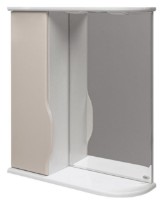 Шкаф с зеркалом Mashtab Print 9783 600x200x720mm White/Beige