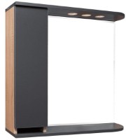 Шкаф с зеркалом Mashtab Sonata 11038 800x200x720mm Sonona/Anthracite