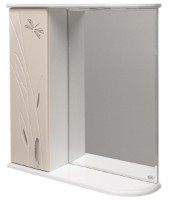 Шкаф с зеркалом Mashtab Stuff 1402 600x200x720mm White/Beige