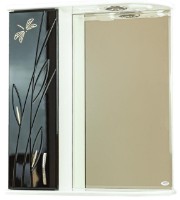 Шкаф с зеркалом Mashtab Stuff 5707 600x200x720mm White/Black