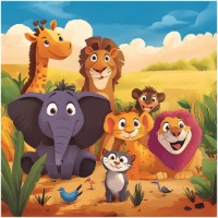 Пазл Три Совы Африканский зоопарк 16шт