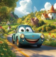 Пазл Три Совы Веселый автомобиль 16шт