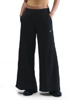 Pantaloni spotivi de dame Nike Sportswear Mid-Rise Wide-Leg Black/Sail, s.XS
