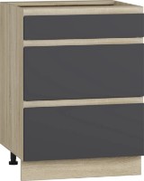 Bucatarie modulara Magnusplus Jetta Jos №9 Cabinet Graphite/Oak Sonoma