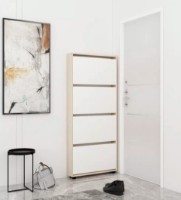 Обувница Mobildor-Lux Leo Slim 100x16x164 Oak Sonoma/White (00012972)