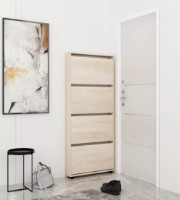 Rafturi pentru pantofi Mobildor-Lux Leo Slim 100x16x164 Oak Sonoma (00012971)