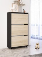 Обувница Mobildor-Lux Leo Slim 50x16x125 Anthracite/Oak Sonoma (00013557)