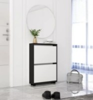 Обувница Mobildor-Lux Leo Slim 80x16x86 Anthracite/White (10008568)