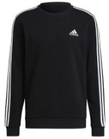 Hanorac pentru bărbați Adidas Sweater Essentials Fleece 3S Black/White, s.S