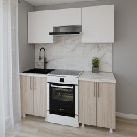 Кухонный гарнитур Smartex K1 180 White/Light Oak (30003)