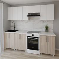 Кухонный гарнитур Smartex K1 240 White/Light Oak (30021)