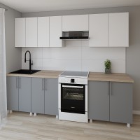 Кухонный гарнитур Smartex K1 260 White/Graphite (30026)