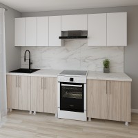 Кухонный гарнитур Smartex K1 260 White/Light Oak (30027)