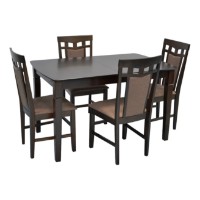 Комплект для столовой Evelin HV-27V Chocolate + 4 Deepa R Chocolate/Ekea-12