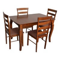 Комплект для столовой Evelin HV-29V Burnish + 4 Gloria Burnish/F-789 Brown