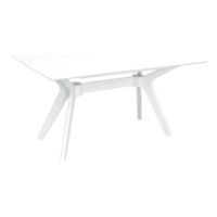 Комплект для столовой Evelin Raffles Rectangular White + 6 HV-3167 White/NV-10WP Grey