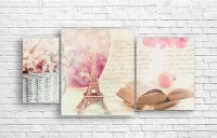 Картина ArtDesign Paris and books 118x60cm (R-10238)