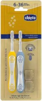 Детская зубная щётка Chicco Milk Teeth 6-36m Indigo/Mustard 2pcs