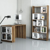 Письменный стол Trendy Cutie Walnut/White 120x65x75cm GTR001043