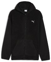 Hanorac pentru bărbați Puma Ess Elevated Relaxed Winterized Full-Zip Sherpa Puma Black, s.S