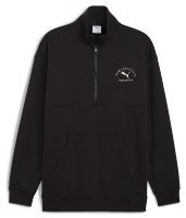 Hanorac pentru bărbați Puma Class Half Zip Fl Puma Black, s.XXL