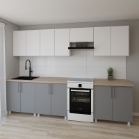 Кухонный гарнитур Smartex K1 300 White/Graphite (30038)