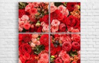 Pictură ArtDesign Red roses 97x97cm (C-10090)