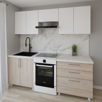 Кухонный гарнитур Smartex K2 220 White/Light Oak (30057)