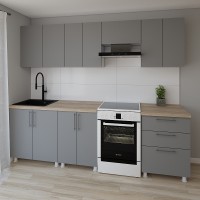 Кухонный гарнитур Smartex K2 260 Graphite (30071)