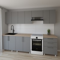 Кухонный гарнитур Smartex K2 280 Graphite (30077)