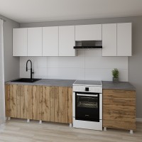 Кухонный гарнитур Smartex K2 280 White/Dark Oak (30076)