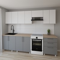 Кухонный гарнитур Smartex K2 280 White/Graphite (30074)