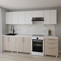 Кухонный гарнитур Smartex K2 280 White/Light Oak (30075)