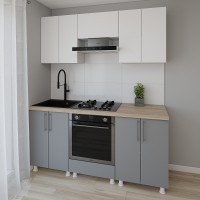 Кухонный гарнитур Smartex K3 180 White/Graphite (30086)
