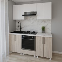 Кухонный гарнитур Smartex K3 180 White/Light Oak (30087)
