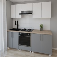 Кухонный гарнитур Smartex K3 200 White/Graphite (30092)
