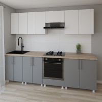 Кухонный гарнитур Smartex K3 260 White/Graphite (30110)