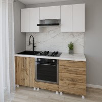 Кухонный гарнитур Smartex K4 180 White/Dark Oak (30130)