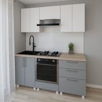 Кухонный гарнитур Smartex K4 180 White/Graphite (30128)