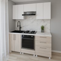 Кухонный гарнитур Smartex K4 180 White/Light Oak (30129)