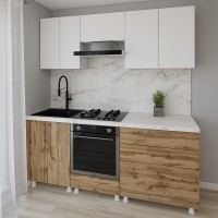 Кухонный гарнитур Smartex K4 200 White/Dark Oak (30136)