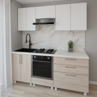 Кухонный гарнитур Smartex K4 200 White/Light Oak (30135)
