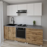 Кухонный гарнитур Smartex K4 220 White/Dark Oak (30142)