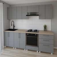 Кухонный гарнитур Smartex K4 240 Graphite (30149)