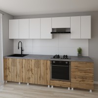 Кухонный гарнитур Smartex K4 280 White/Dark Oak (30160)