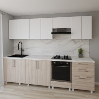Кухонный гарнитур Smartex K4 280 White/Light Oak (30159)